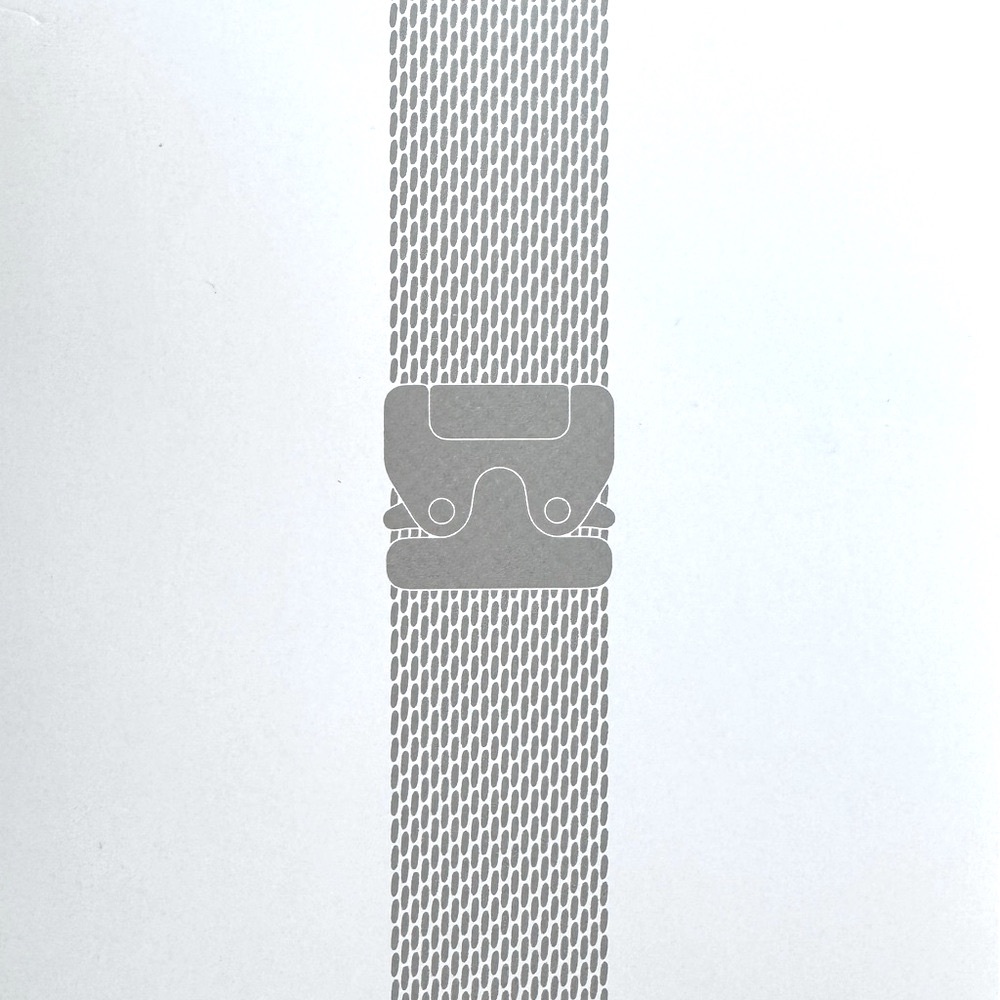 Apple iWatch 49mm NATURAL Titanium Milanese Loop size "M" for Ultra2 Sealed, New - Picture 2 of 14